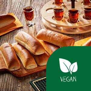 Warm Brabants vegan worstenbroodje
